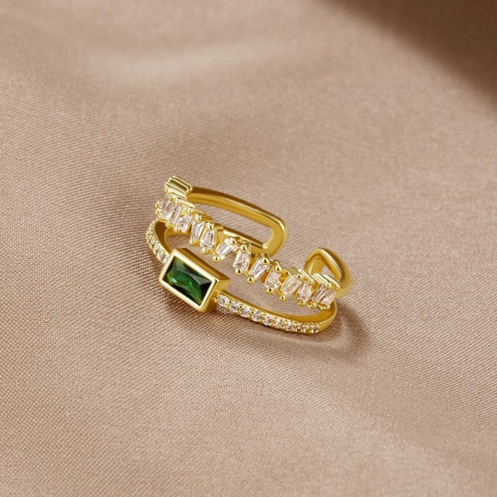 Superposed Crystal Ring