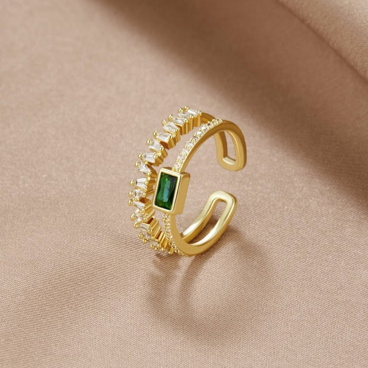 Superposed Crystal Ring