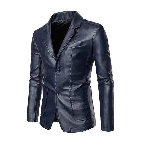 Veste en cuir décontractée
