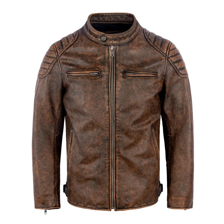 Veste en cuir vintage