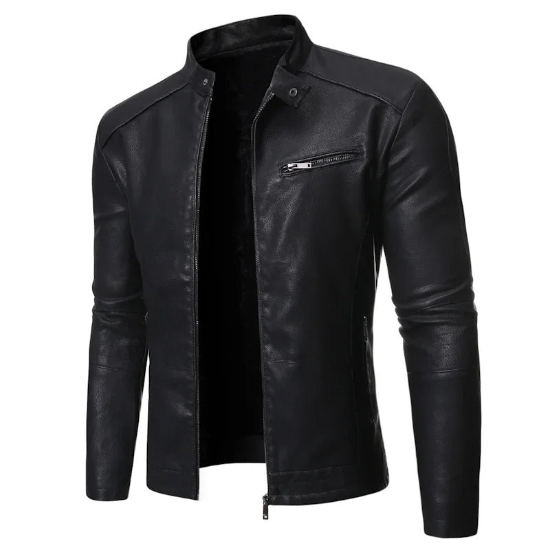 Veste en cuir élégante
