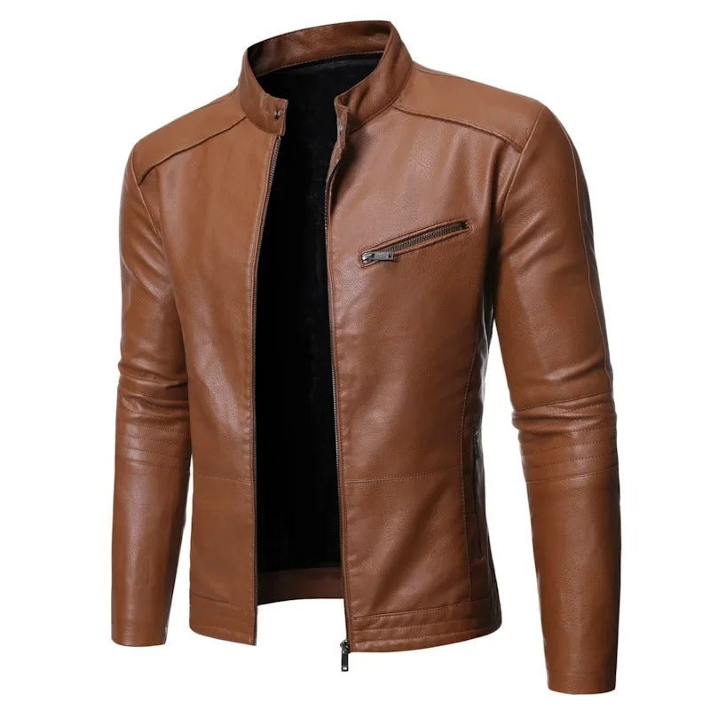 Veste en cuir élégante