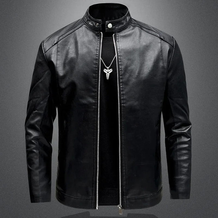 Veste en cuir élégante pour hommes