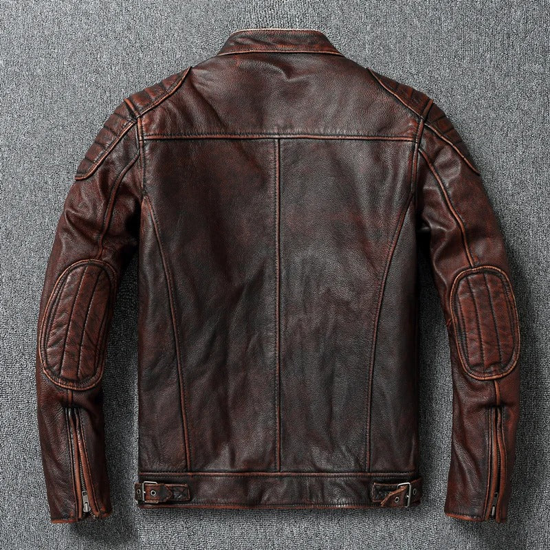 Veste en cuir vintage