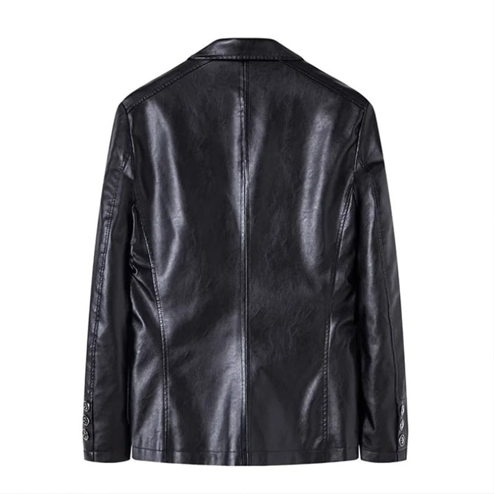 Veste en cuir décontractée