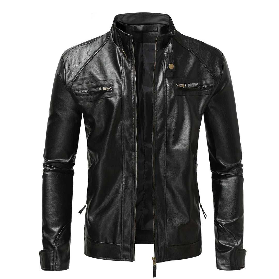 Veste en cuir élégante pour hommes