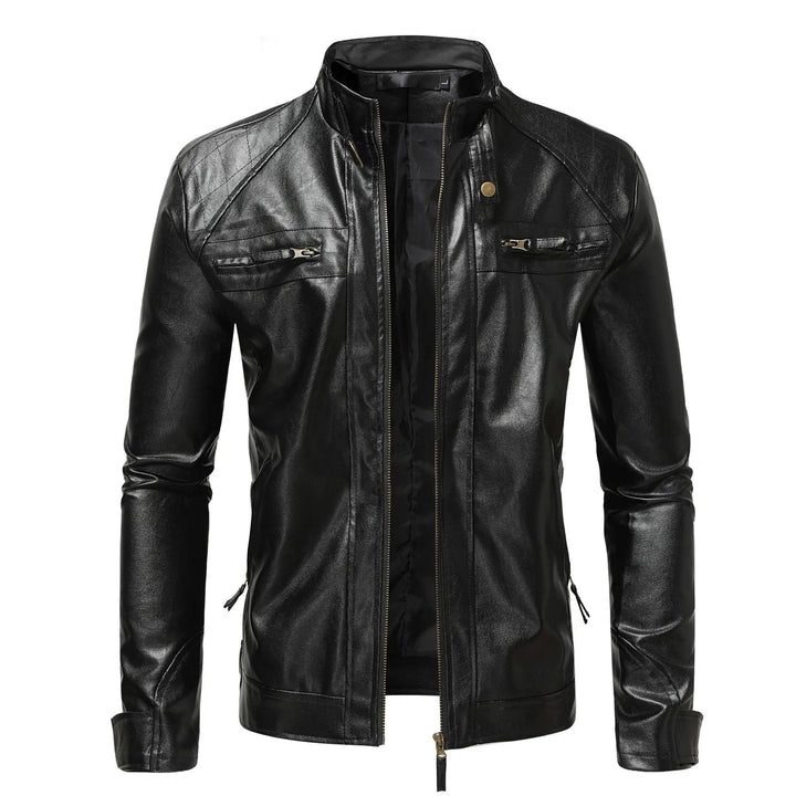 Veste en cuir élégante pour hommes