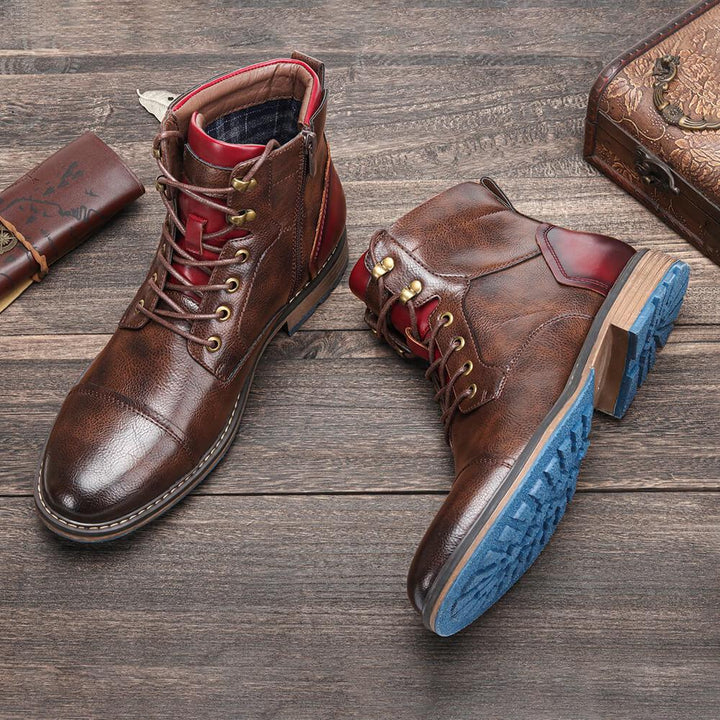 Aaron | Bottes Oxford en cuir haut de gamme fabriquées à la main