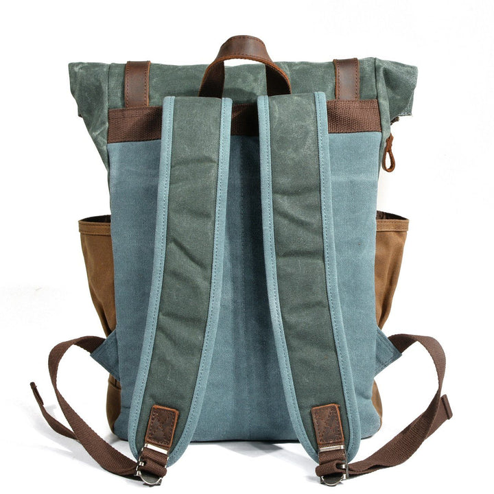 Sac à dos en toile cirée à rabat | MARSEILLE