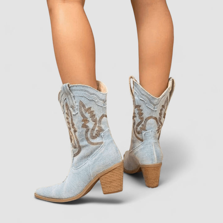 Selena™ – Bottines en Denim Orthopédiques