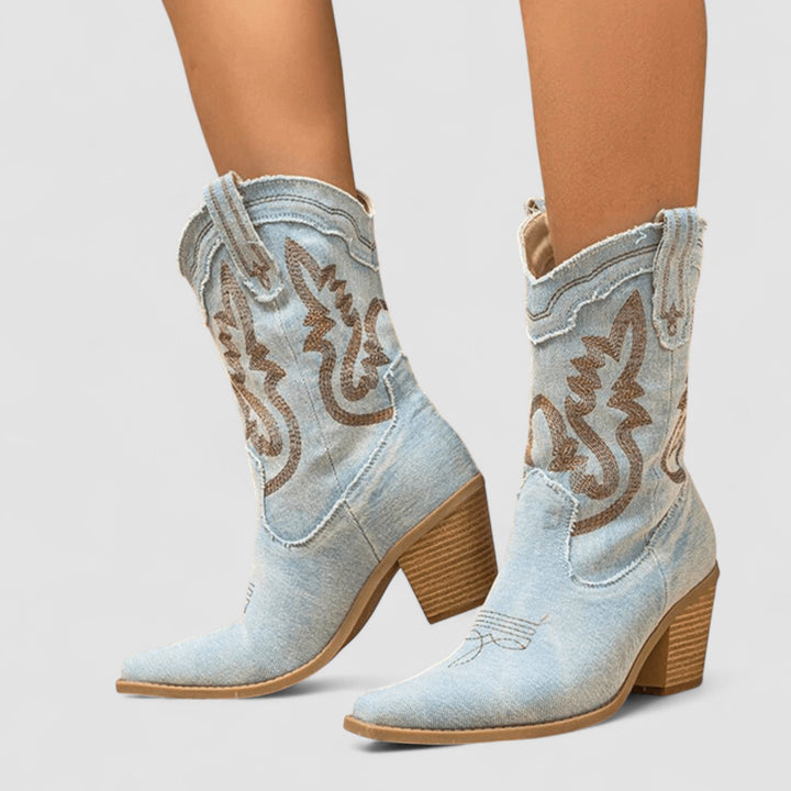 Selena™ – Bottines en Denim Orthopédiques