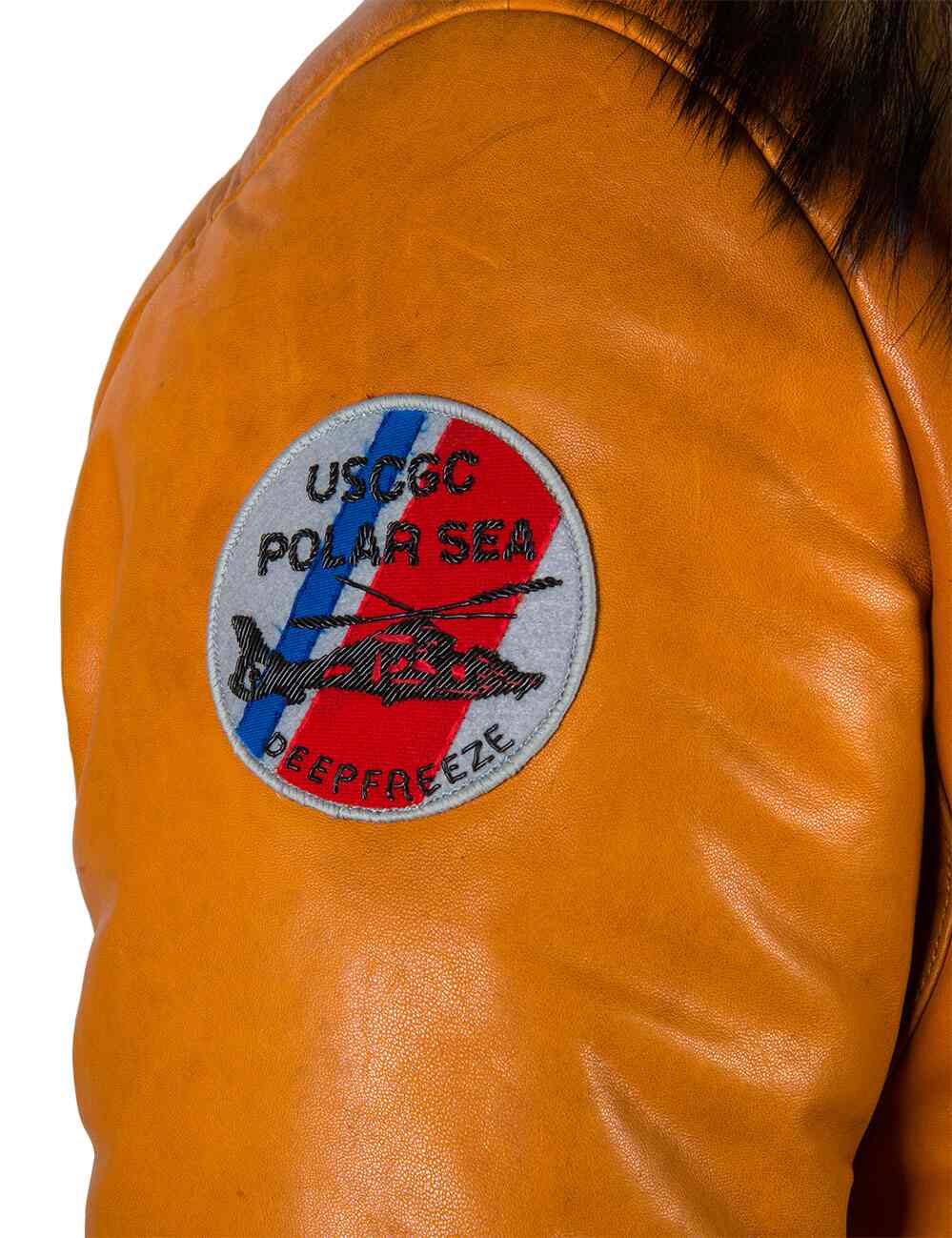 Orion™ | Parka en Cuir Orange pour Hommes