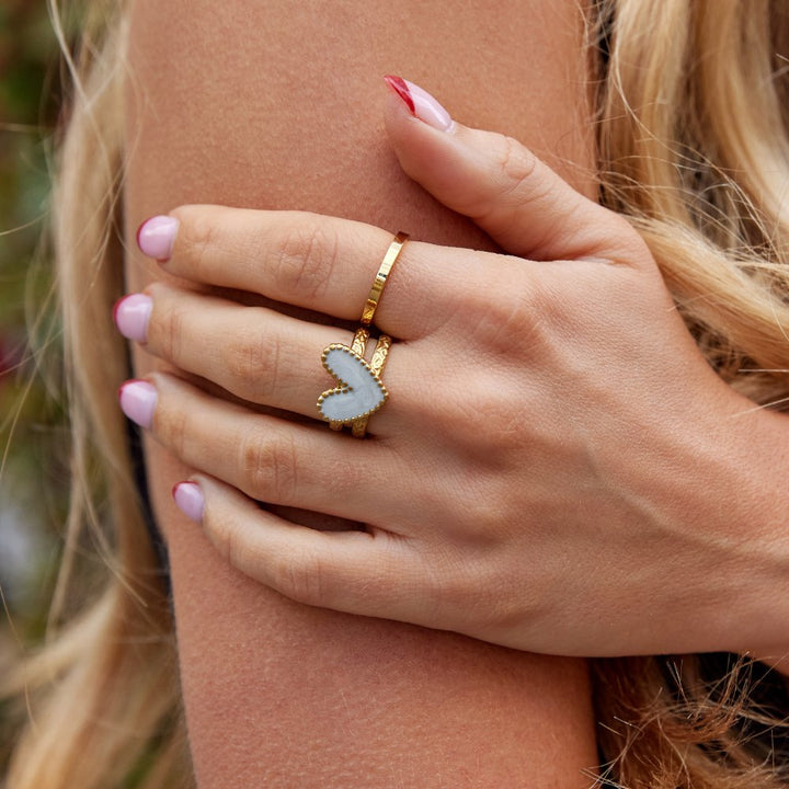 Gold Bague Pure Heart