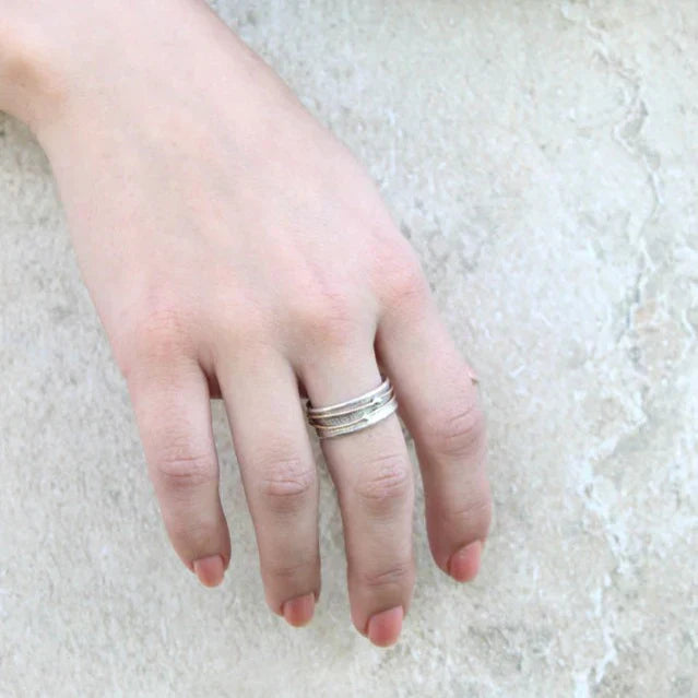 Vintage Gold-Finished Silver Ring