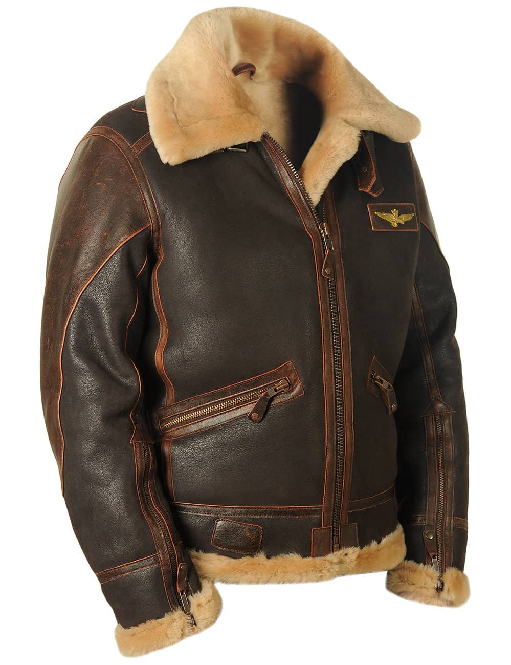Luca™ | Veste Pilote Vintage en Cuir