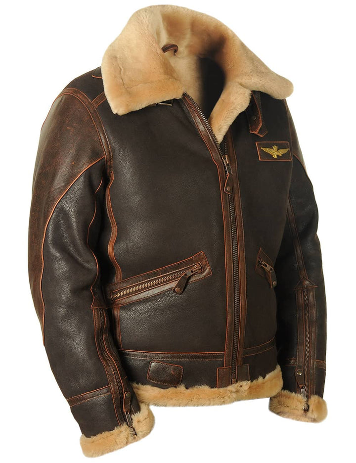Luca™ | Veste Pilote Vintage en Cuir