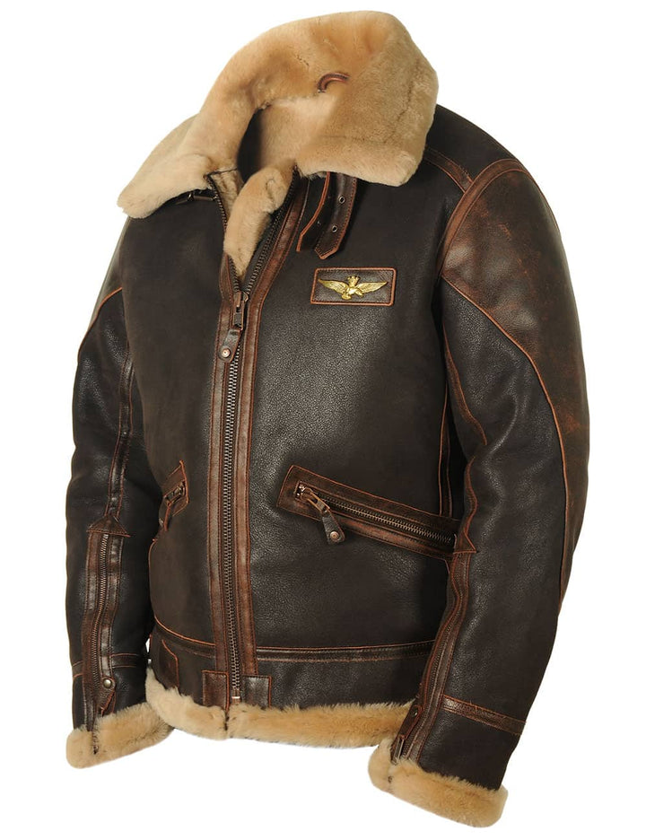 Luca™ | Veste Pilote Vintage en Cuir