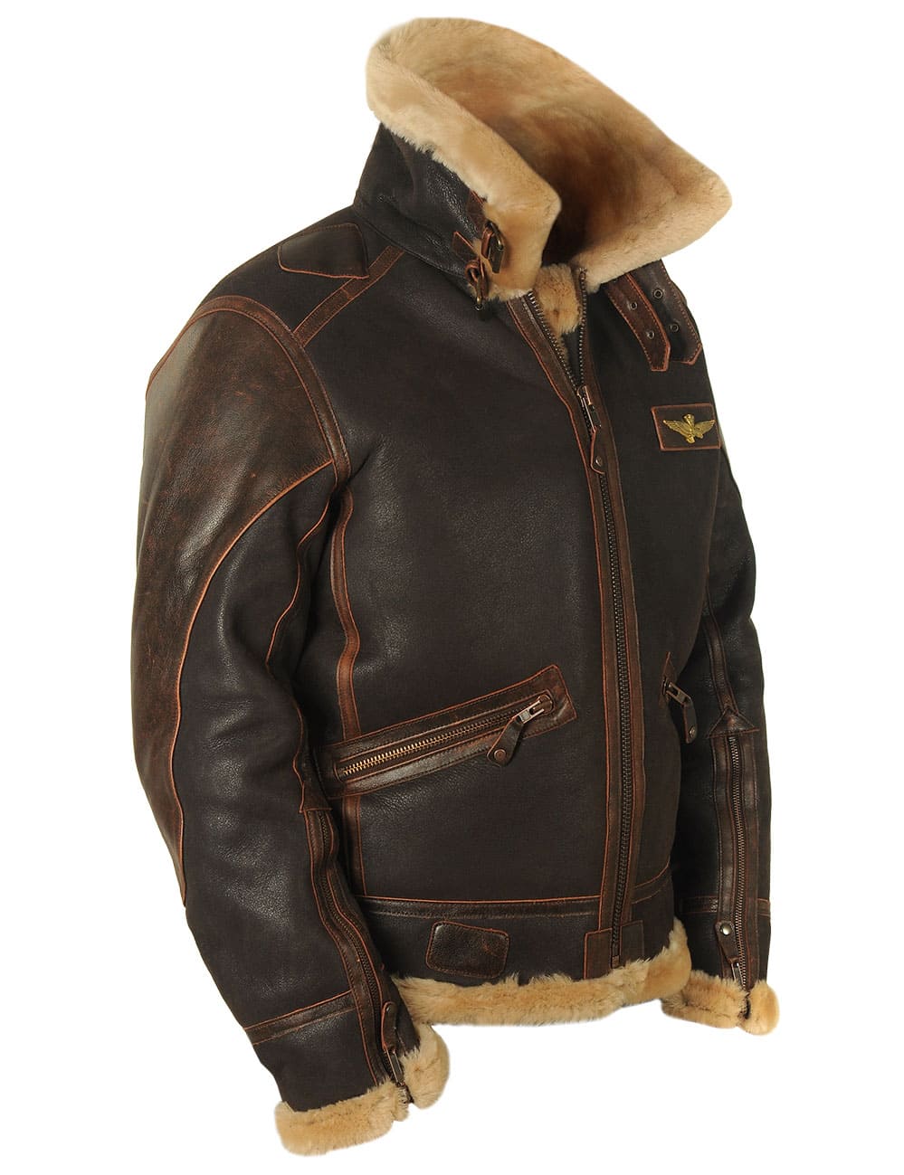 Luca™ | Veste Pilote Vintage en Cuir