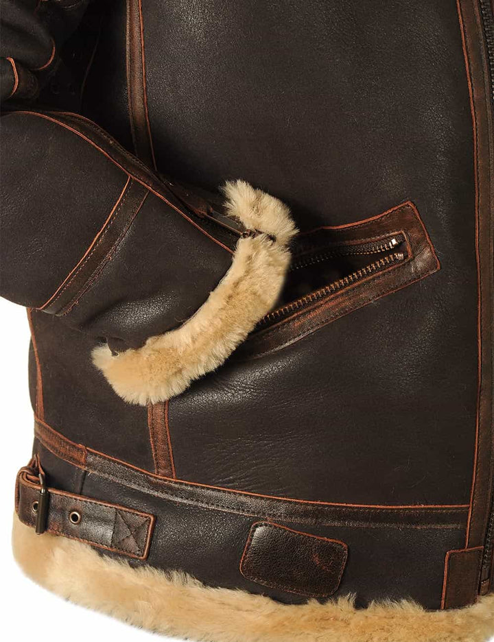 Luca™ | Veste Pilote Vintage en Cuir
