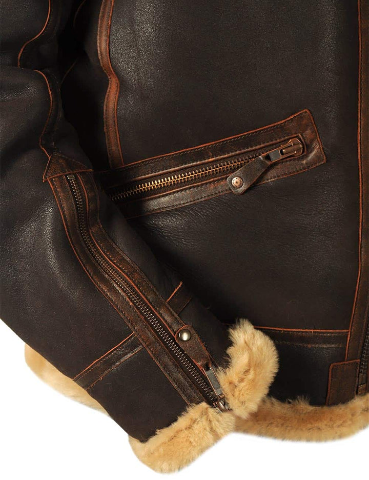 Luca™ | Veste Pilote Vintage en Cuir