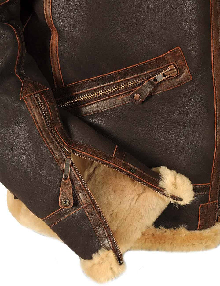 Luca™ | Veste Pilote Vintage en Cuir