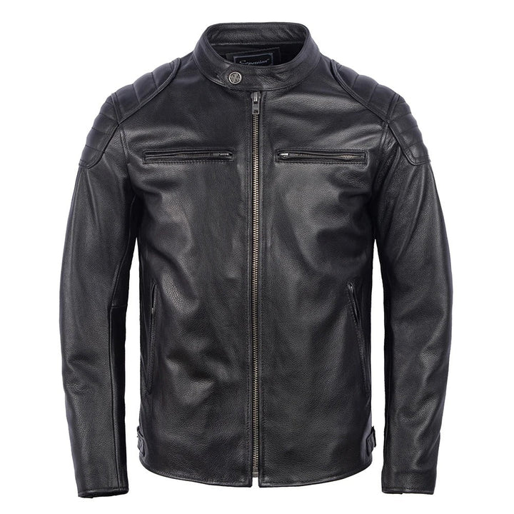 Veste en cuir vintage
