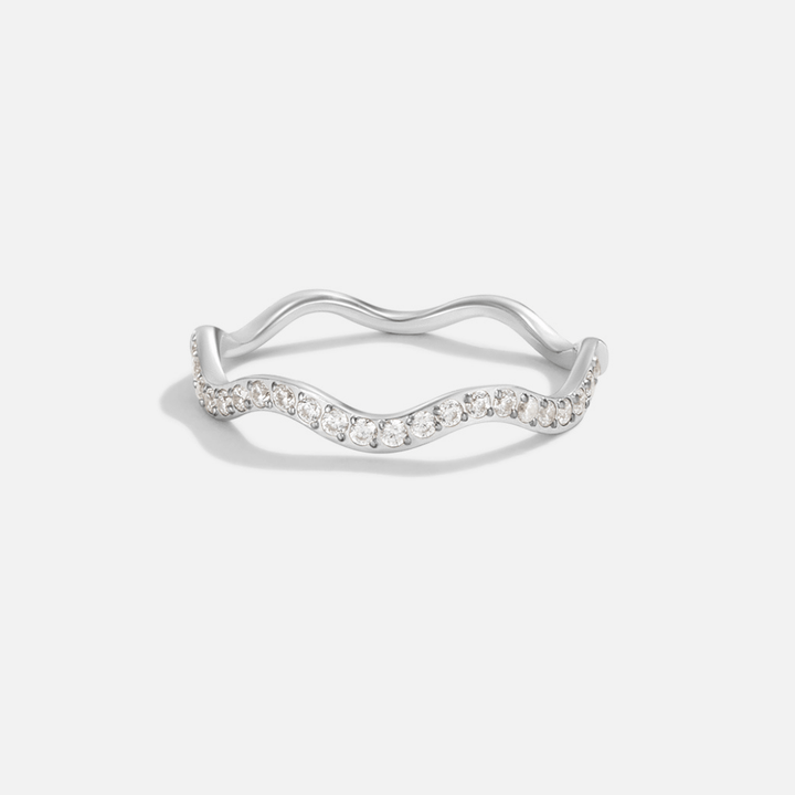 Silver and Crystal Zenya Ring